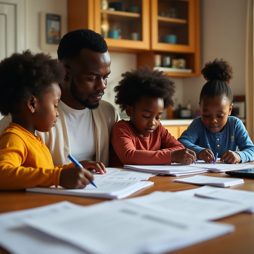 Family planning household budget together